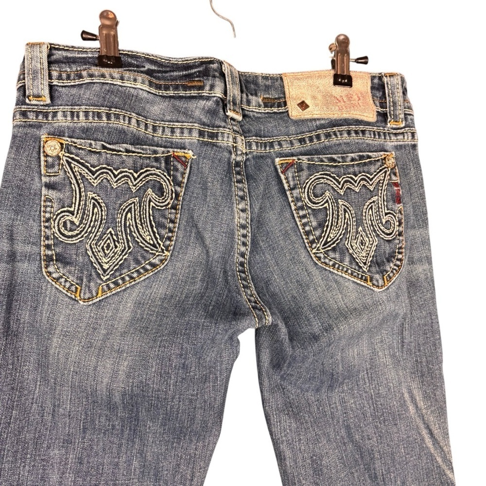 MEK Denim Women’s Distressed Low rise Osaka Bootcut Jeans – Sz 29×34 - Picture 5 of 16